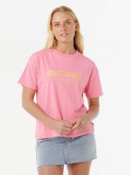 Rip Curl Koszulka "Surf Puff Relaxed" w kolorze jasnoróżowym rozmiar: S. Różowe bluzki Rip Curl, s, bez wzorów, z bawełny, bez kołnierzyka, bez ramiączek. Za 65.45 zł.