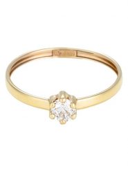 OR ÉCLAT Złoty pierścionek "Her" z cyrkonią rozmiar: 54. Żółte pierścionki OR ÉCLAT, z cyrkonią, złote. Za 347.99 zł.