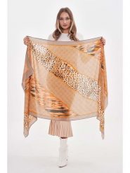 Lucky Bees Szal w kolorze pomarańczowo-brązowym - 180 x 85 cm rozmiar: onesize. Brązowe szaliki Lucky Bees, bez wzorów, z bawełny. Za 83.03 zł.