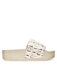 Liu Jo Klapki Mykonos 01 BA5097 EX252 Złoty. Żółte klapki Liu Jo, bez wzorów, z tworzywa sztucznego, bez obcasa. Za 199.99 zł.