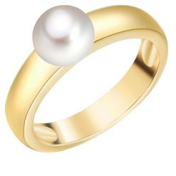 Valero Pearls Pierścionek z perłą srebro wysokiej próby Perła hodowlana słodkowodna żółte złoto Pierścionki 1 ct Damski. Żółte pierścionki Valero Pearls, z perłą, pozłacane. Za 220.99 zł.