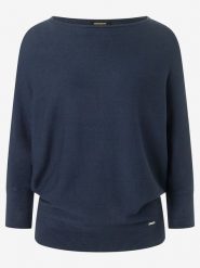 More & More Sweter w kolorze granatowym rozmiar: 40. Niebieskie swetry More & More, bez wzorów, ze splotem, bez ramiączek. Za 180.49 zł.