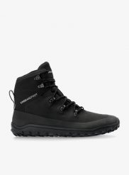 Buty turystyczne damskie Vivobarefoot Tracker Textile AT. Czarne trekkingi Vivobarefoot, z materiału, przed kostkę, trekkingowe. Za 945.99 zł.