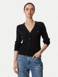 Calvin Klein Jeans Kardigan LV047H305G Czarny Regular Fit. Czarne kardigany Calvin Klein Jeans, xl, bez wzorów, z bawełny. Za 449.99 zł.
