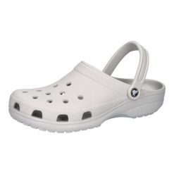Kapcie Crocs Classic Sabot U Dorosłych. Szare obuwie domowe Crocs, bez wzorów, z materiału, bez zapięcia. Za 248.75 zł.