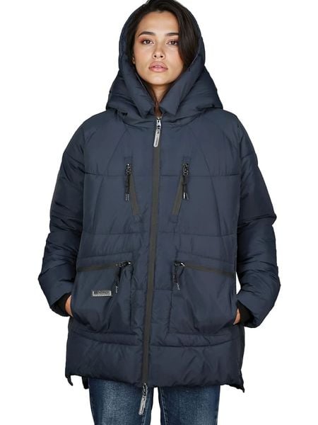 Geographical Norway Płaszcz pikowany "Badaboum" w kolorze granatowym rozmiar: S. Niebieskie płaszcze Geographical Norway, s, bez wzorów, bez kaptura. Za 373.30 zł.