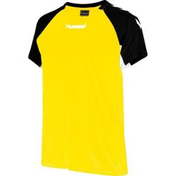 Koszulka damska Hummel hmlhmlCORE volley stretch. Żółte bluzki Hummel, xl, bez wzorów, sportowe, bez kołnierzyka, bez ramiączek. Za 180.00 zł.