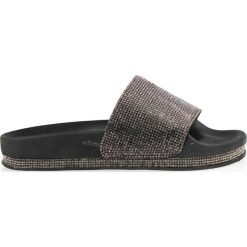 Czarne klapki z dżetami (40). Czarne klapki Abloom, bez wzorów, bez obcasa. Za 59.00 zł.