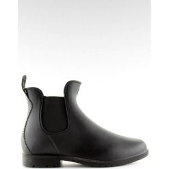 Kalosze sztyblety czarne D67 Black. Czarne kalosze ButyModne, bez wzorów, z gumy. Za 79.00 zł.