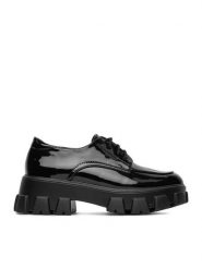 DeeZee Półbuty KYM-JK-91 Czarny. Czarne czółenka DeeZee, bez wzorów, z materiału, bez obcasa, na obcasie, bez zapięcia. Za 139.99 zł.