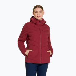 Kurtka narciarska damska ZIENER Tokki. Czerwone kurtki narciarskie Ziener, m, bez wzorów, z materiału, bez kaptura, narciarskie, primaloft. Za 1,129.00 zł.