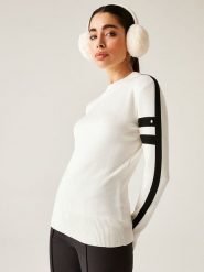 Dare 2b Sweter "Diamant" w kolorze kremowo-czarnym rozmiar: 34. Brązowe swetry Dare 2b, bez wzorów, bez ramiączek. Za 184.02 zł.