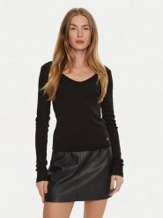 Calvin Klein Jeans Bluzka J20J224197 Czarny Slim Fit. Czarne bluzki Calvin Klein Jeans, s, bez wzorów, z bawełny, bez kołnierzyka, bez ramiączek. Za 119.99 zł.