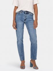 ONLY Jeansy Emily 15195573 Niebieski Straight Fit. Niebieskie jeansy Only, bez wzorów. Za 239.99 zł.