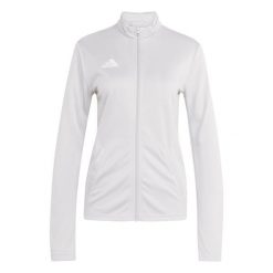 Bluza damska adidas Entrada Track. Białe bluzy sportowe Adidas, bez wzorów, bez kaptura. Za 121.99 zł.
