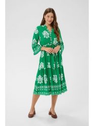 Cream Sukienka w kolorze zielonym rozmiar: S/M. Zielone sukienki Cream, m, bez wzorów, z wiskozy, bez kołnierzyka, bez ramiączek, midi. Za 189.95 zł.