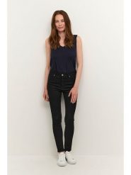 CULTURE Dżinsy - Slim fit - w kolorze czarnym rozmiar: 38. Czarne jeansy Culture, bez wzorów, z podwyższonym stanem. Za 184.95 zł.