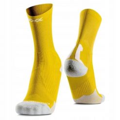 Skarpety unisex X-Socks Bike Perform Crew Flash Yellow Y012. Żółte skarpety X Socks, bez wzorów. Za 119.99 zł.