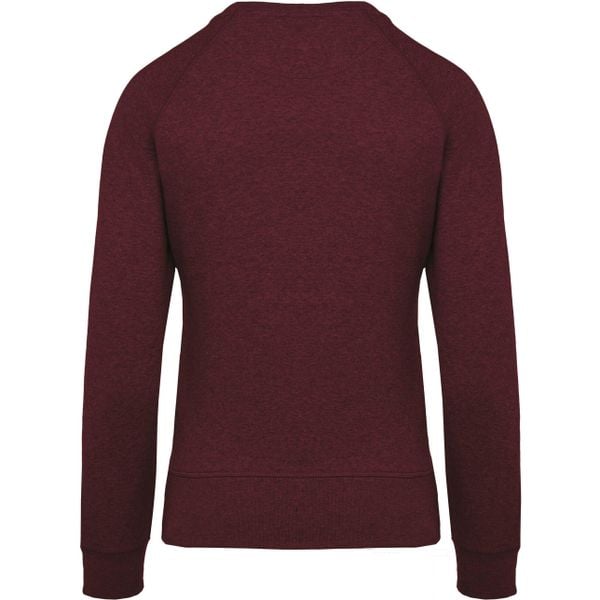 Bluza damska z okrągłym dekoltem z bawełny organicznej Kariban. Brązowe bluzy KARIBAN, bez wzorów, z bawełny, bez kaptura. Za 184.00 zł.