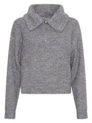 MOSS COPENHAGEN Sweter w kolorze szarym rozmiar: M/L. Szare swetry Moss Copenhagen, l, bez wzorów, bez ramiączek. Za 245.45 zł.