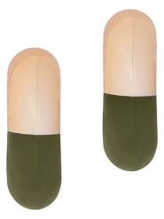 TATUUM Kolczyki-półkreole "Orinn" rozmiar: onesize. Brązowe kolczyki Tatuum, z mosiądzu. Za 43.68 zł.