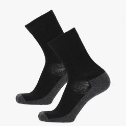 Skarpety turystyczne Swedemount DUVED ACTIVE WOOL SOCK 2PK. Czarne skarpety SWEDEMOUNT, bez wzorów, z materiału. Za 63.99 zł.