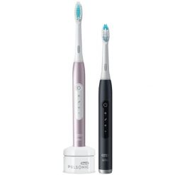 Szczoteczka soniczna Oral-B Pulsonic Slim Luxe 4900 Duo czarny/różowy. Szczoteczki soniczne ORAL-B. Za 419.00 zł.