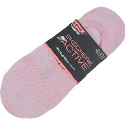 Skarpetki sportowe damskie 5pk Microfiber Liner Socks. Czerwone skarpety Skechers, bez wzorów, z elastanu. Za 79.99 zł.