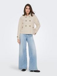 ONLY Kurtka przejściowa w kolorze beżowym rozmiar: M. Brązowe kurtki Only, m, bez wzorów, z materiału, bez kaptura. Za 170.07 zł.