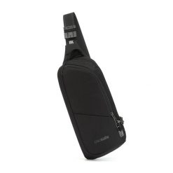 Saszetka miejska antykradzieżowa Pacsafe Vibe. Czarne torby na ramię Pacsafe, bez wzorów, sportowe, bez dodatków. Za 425.00 zł.