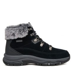 Trekkingi Skechers. Czarne trekkingi Skechers, trekkingowe. Za 449.99 zł.