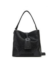 Valentino Torebka Label VBS8GW34 Czarny. Czarne torebki klasyczne Valentino, bez wzorów, z tworzywa sztucznego, bez dodatków. Za 389.99 zł.