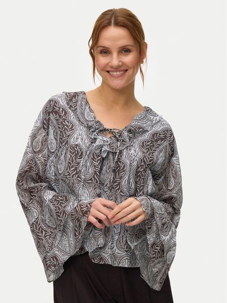 Vero Moda Bluzka Tara 10346962 Błękitny Regular Fit. Niebieskie bluzki Vero Moda, l, bez wzorów, z wiskozy, bez kołnierzyka, bez ramiączek. Za 120.99 zł.