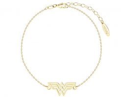 Bransoletka srebrna - DC, Wonder Woman, Warner Bros. Discovery. Szare bransoletki Apart, pozłacane. Za 169.00 zł.