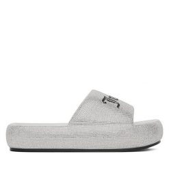 Klapki Juicy Couture. Szare klapki Juicy Couture, bez wzorów, bez obcasa. Za 249.99 zł.