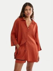 Triumph Koszulka piżamowa Summer Wear 10227228 Pomarańczowy Regular Fit. Brązowe koszule nocne Triumph, bez wzorów, z wiskozy, bez ramiączek. Za 179.99 zł.