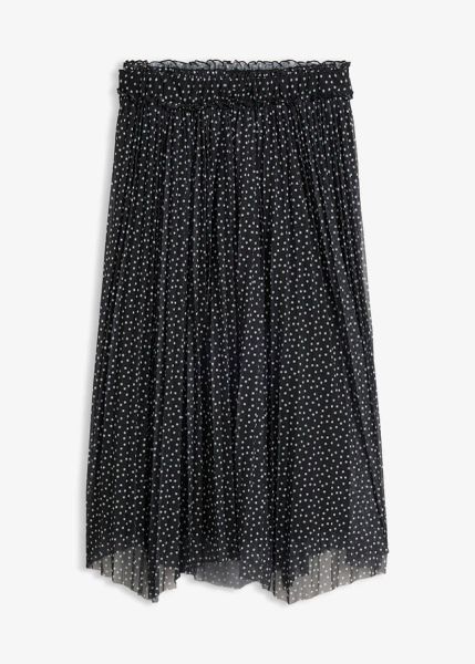 Spódnica plisowana o długości midi. Czarne spódnice bonprix, bez wzorów, midi. Za 149.99 zł.