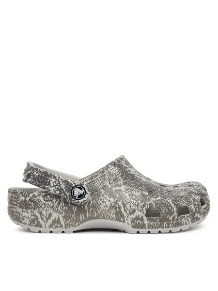 Crocs Klapki Classic Pop Animal Clogs 214153 Szary. Szare klapki Crocs, bez wzorów, z tworzywa sztucznego, bez obcasa. Za 259.99 zł.