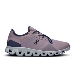 Buty damskie do biegania ON Cloud X 3 AD HerON | Glacier. Fioletowe obuwie sportowe On, bez zapięcia, do biegania. Za 561.99 zł.