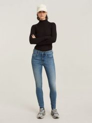 G-Star Dżinsy - Skinny fit - w kolorze niebieskim rozmiar: W26/L34. Niebieskie jeansy G-Star, l, z aplikacjami. Za 223.99 zł.