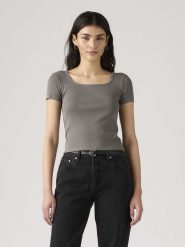 Levi's Koszulka w kolorze szarym rozmiar: M. Szare bluzki Levi's®, m, bez wzorów, z bawełny, bez kołnierzyka, bez ramiączek. Za 84.21 zł.