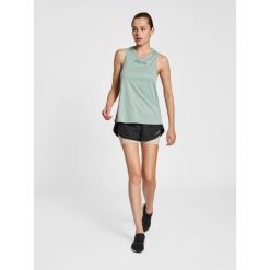 Damski tank top Hummel TE Tola. Niebieskie topy Hummel, bez wzorów, bez kołnierzyka, bez ramiączek. Za 130.00 zł.