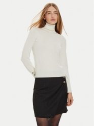 Liu Jo Golf WF4008 MS49I Écru Regular Fit. Golfy Liu Jo, xl, bez wzorów, z wiskozy, bez ramiączek. Za 269.99 zł.