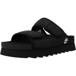 Sandały TIMBERLAND SMONICASUN Czarny. Czarne sandały Timberland, bez wzorów, z tkaniny, bez obcasa, bez zapięcia. Za 229.99 zł.