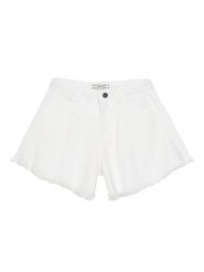 Guess Szorty jeansowe J6RD11 WH1T0 Biały Regular Fit. Białe szorty Guess, z aplikacjami, z bawełny. Za 199.99 zł.