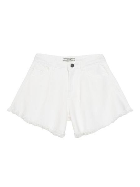 Guess Szorty jeansowe J6RD11 WH1T0 Biały Regular Fit. Białe szorty Guess, z aplikacjami, z bawełny. Za 199.99 zł.