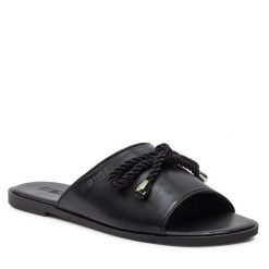 Klapki Big Star Shoes. Czarne klapki BIG STAR SHOES, bez wzorów, bez obcasa. Za 119.99 zł.