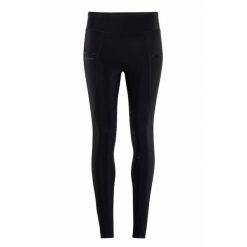 Damskie legginsy jeździeckie z pełną przyczepnością i kryształową kieszenią Mont. Czarne legginsy MONTAR, s, bez wzorów, z elastanu. Za 431.00 zł.