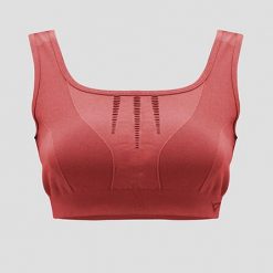 Sportowy crop top treningowy MADDY. Czerwone bielizna sportowa LEGEA, s, bez wzorów, z elastanu. W wyprzedaży za 90.50 zł.