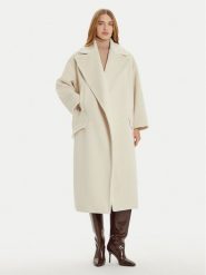 Imperial Płaszcz zimowy KG26IIK Beżowy Oversize. Brązowe płaszcze Imperial, na zimę, xl, bez wzorów, z syntetyku, bez kaptura. Za 949.99 zł.